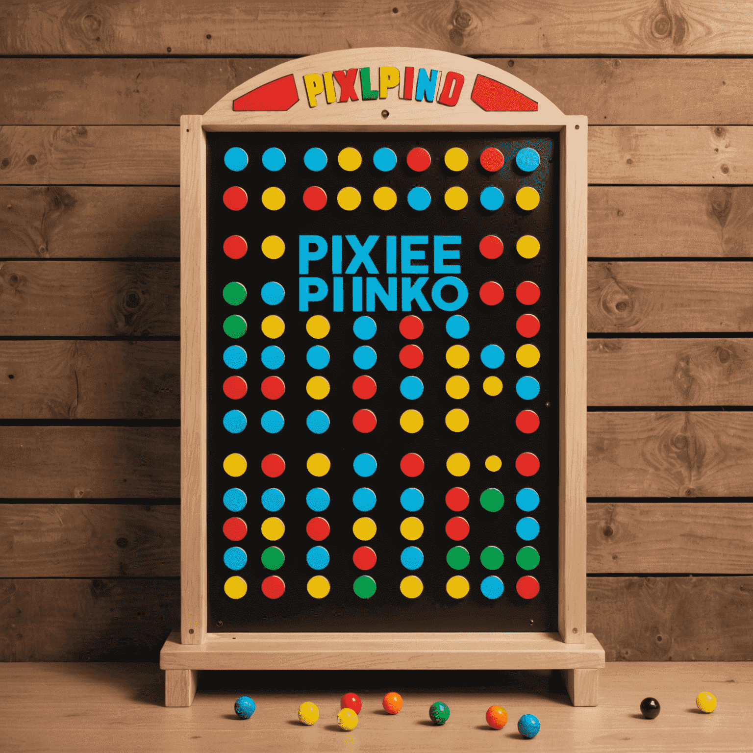 PixePlinko logo featuring a retro-style plinko board with pixelated graphics