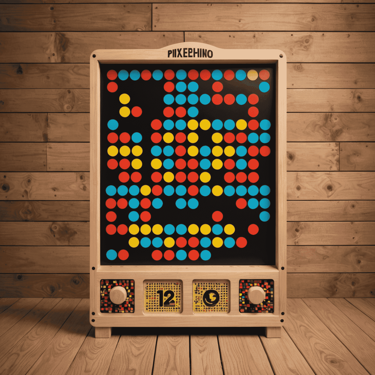 PixePlinko logo featuring a retro-style plinko board with pixelated graphics