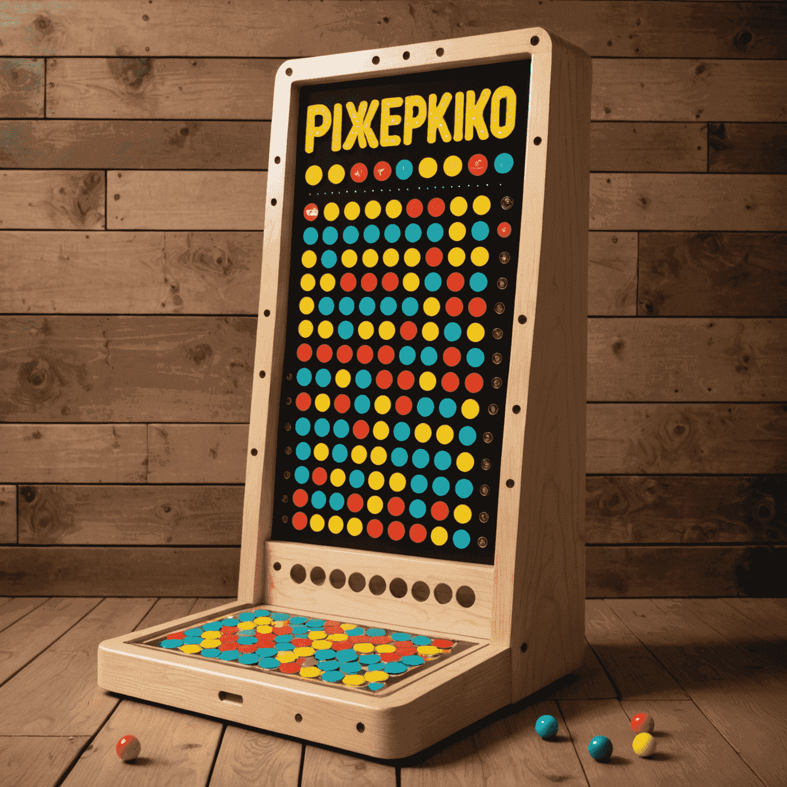 PixePlinko logo featuring a retro-style plinko board with pixelated graphics