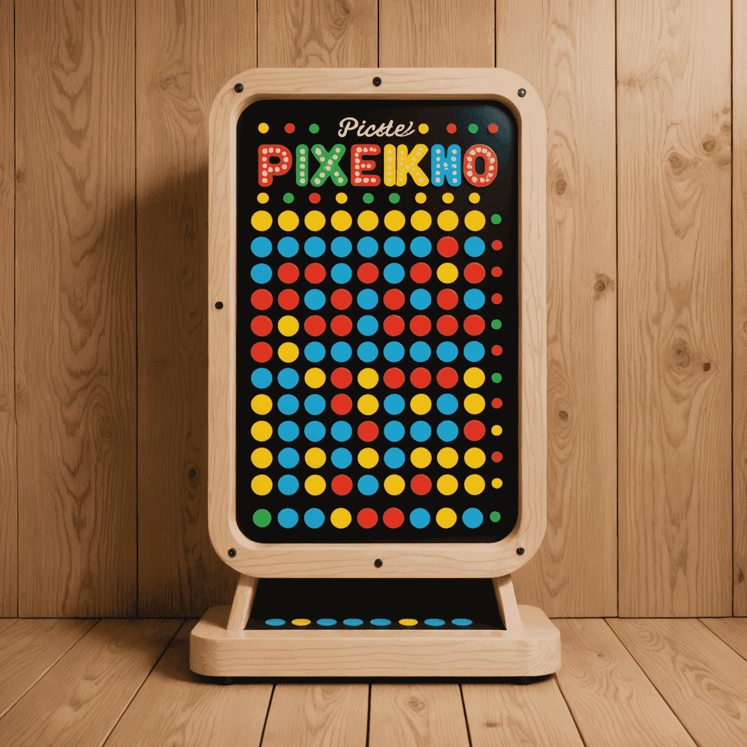 PixePlinko logo featuring a retro-style plinko board with pixelated graphics