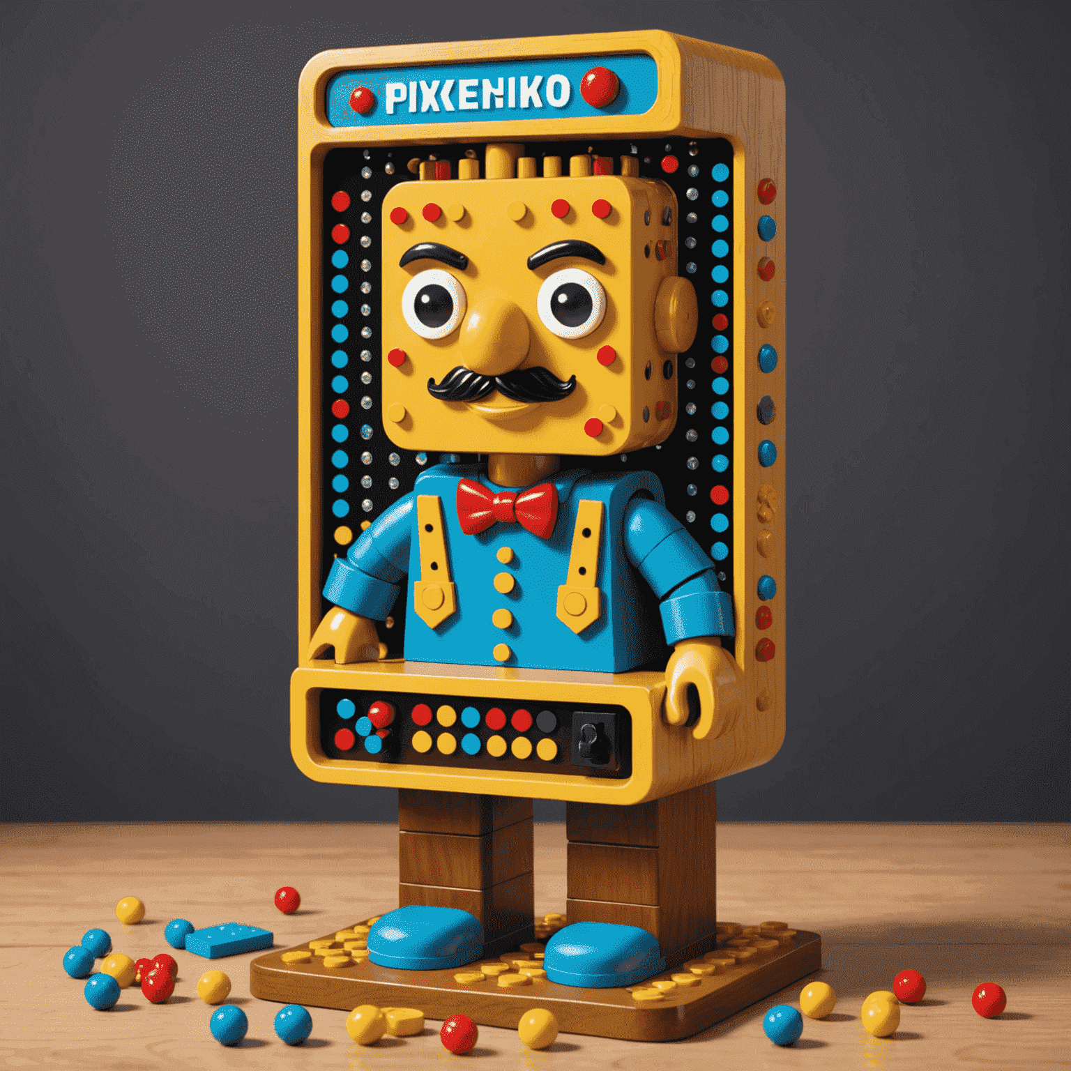 Retro-style characters with various skins, accessories, and power-ups available for customization in PixePlinko